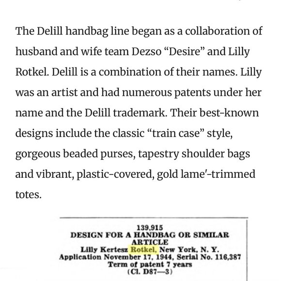 Vintage DELILL Tapestry Train-Case/Box Purse Made in Italy, 1950s/1960s - Picture 10 of 12